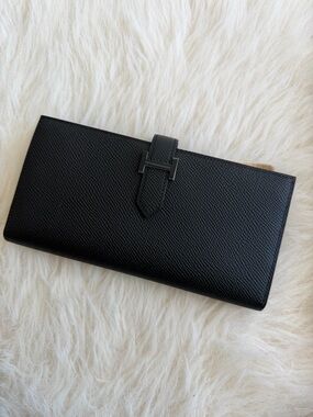 Hermes Black Bearn Wallet